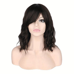 Short Wavy Bob Cut Wigs Short Loose Curly Wigs Synthetic Wigs For Girls Women