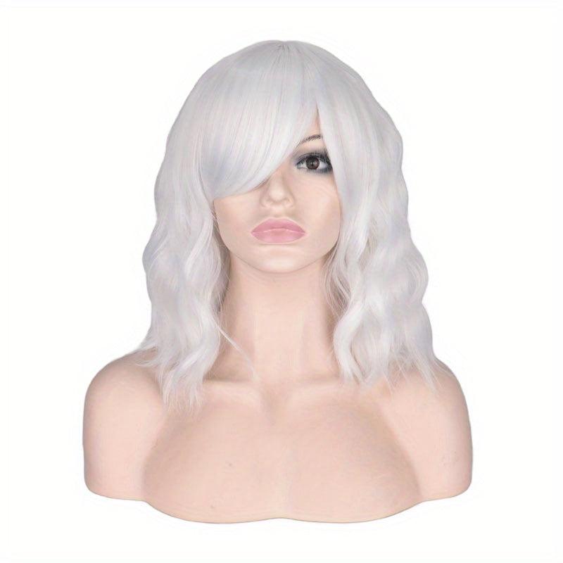Short Wavy Bob Cut Wigs Short Loose Curly Wigs Synthetic Wigs For Girls Women