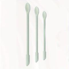 3pcs Multifunctional Makeup Spatulas Set Double Ended Silicone Scraper