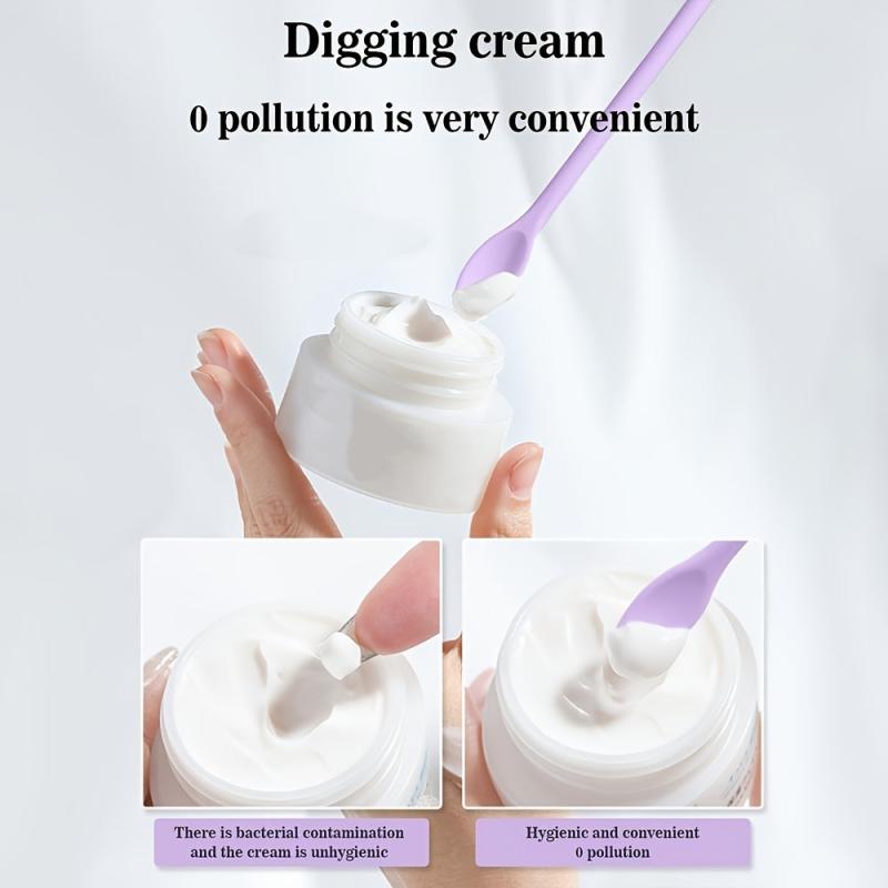 3pcs Multifunctional Makeup Spatulas Set Double Ended Silicone Scraper