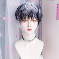 Short Curly Hair Wigs 4 Cm Synthetic Men Women Natural Heat Resistant