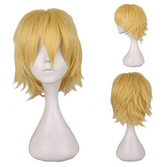 Man Layered Short Straight Synthetic Hair Wigs Cosplay Wig