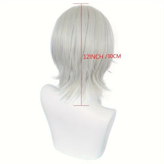 Synthetic Wig for Halloween and Daily Wear with Cap