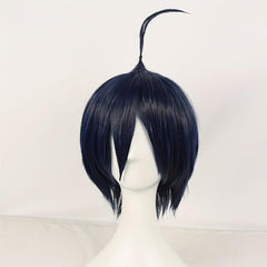 Short Navy Straight Cosplay Wig + Wig Cap