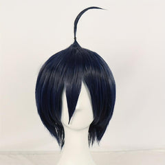 Short Navy Straight Cosplay Wig + Wig Cap