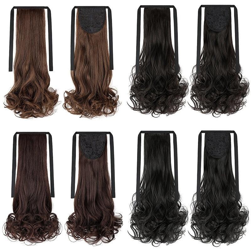 Long Curly Synthetic Ponytail Wig Soft and Stylish Hair Extension