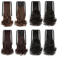 Long Curly Synthetic Ponytail Wig Soft and Stylish Hair Extension