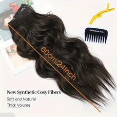 Curly Wave Clip In Hair Extensions 60 96 Cm Wavy Hairpiece