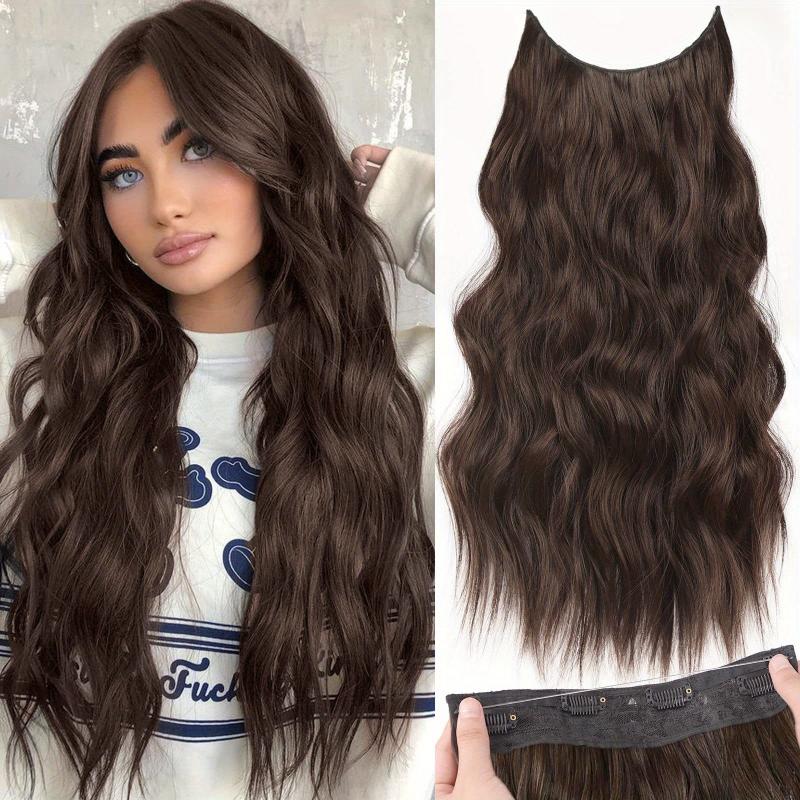 Curly Wave Clip In Hair Extensions 60 96 Cm Wavy Hairpiece
