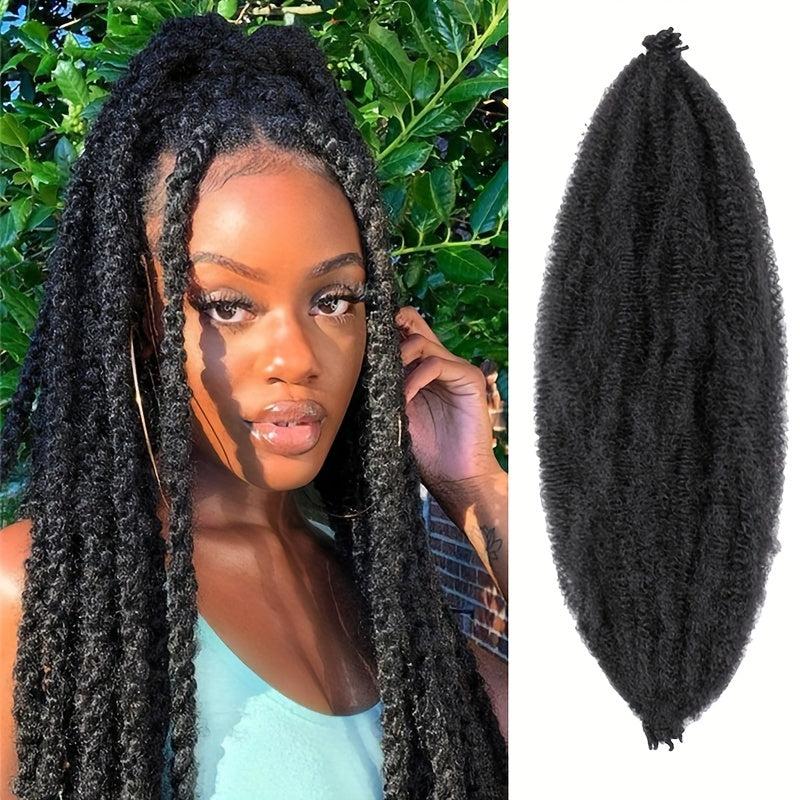 16in Spring Afro Twist Crochet Hair 8 Strands Kinky Twist Braiding Extensions