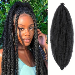 16in Spring Afro Twist Crochet Hair 8 Strands Kinky Twist Braiding Extensions