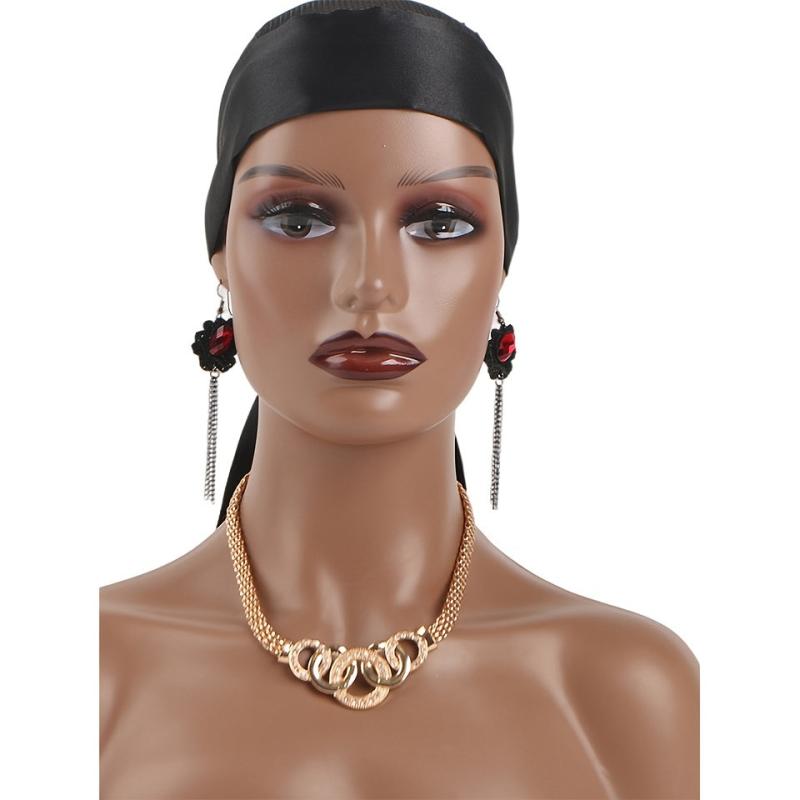 Satin Edge Scarf for Women Non Slip Hair Wrap for Lace Front Wigs