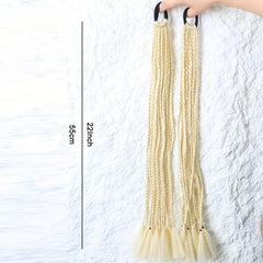 Rainbow Braid Hair Extensions Colorful Synthetic Ponytail Extension