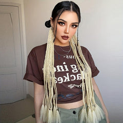 Rainbow Braid Hair Extensions Colorful Synthetic Ponytail Extension
