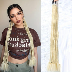 Rainbow Braid Hair Extensions Colorful Synthetic Ponytail Extension