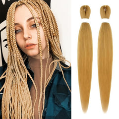 2 Packs Pre Stretched Braiding Hair Kanekalon 66 04 Cm Box Braids Hair Soft