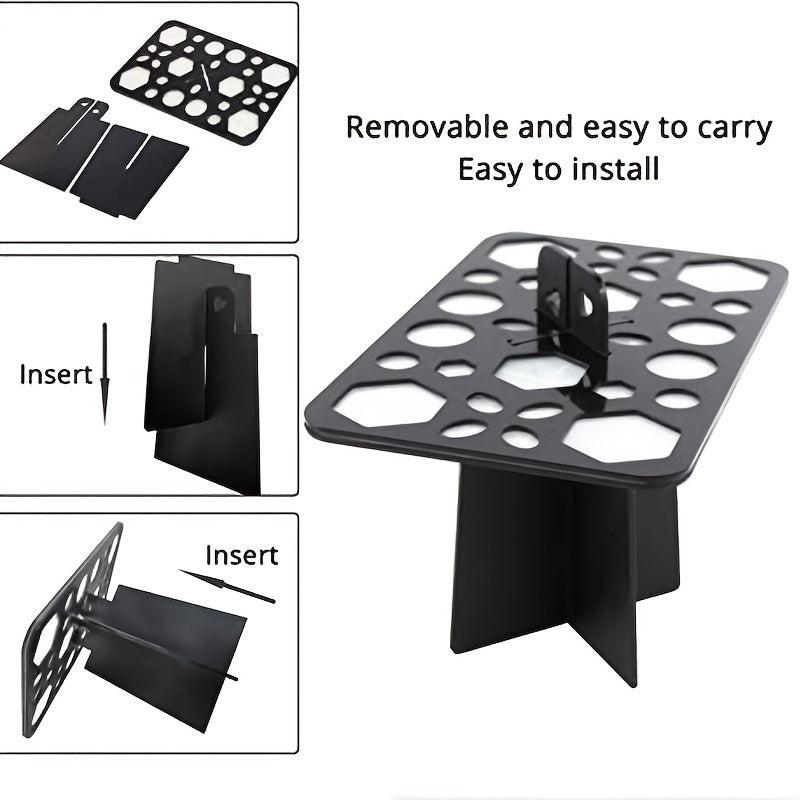 26 Holes Makeup Brush Holder Professional Stand Cosmetic Drying Rack Shelf