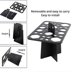 26 Holes Makeup Brush Holder Professional Stand Cosmetic Drying Rack Shelf