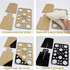 26 Holes Makeup Brush Holder Professional Stand Cosmetic Drying Rack Shelf