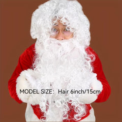 Santa Claus Costume Wig With Beard Cosplay Party