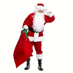 Santa Claus Costume Wig With Beard Cosplay Party