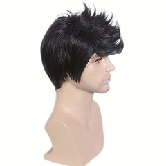 Men's Fauxhawk Curly Wig Anime Cosplay Halloween Costume Party