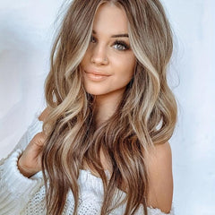 60 96 Cm Brown Red Long Curly Synthetic Wig Daily Party Cosplay