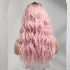 60 96 Cm Brown Red Long Curly Synthetic Wig Daily Party Cosplay