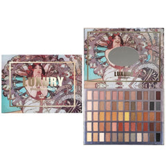 60 Colors Eyeshadow Palette Smokey Makeup Brown Coral Series