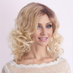 Short Curly Bob Cut Wig Synthetic Heat Resistant Natural Look