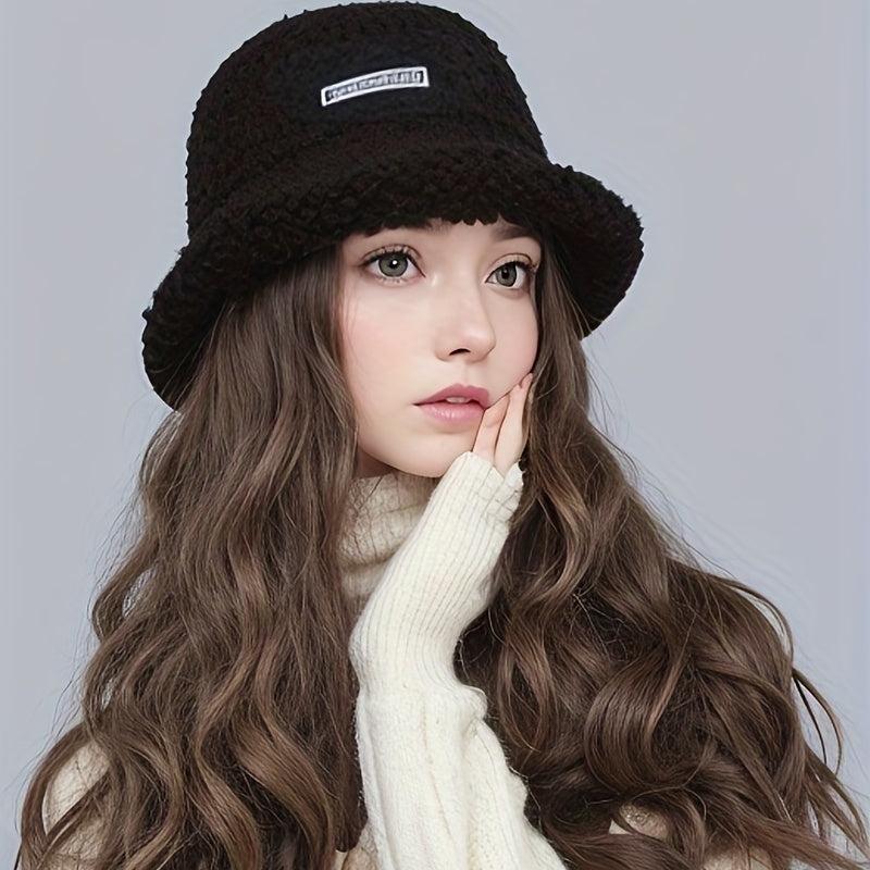 Long Hair Water Ripple Fisherman Hat Wig Cap