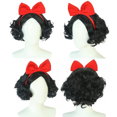 Women's Short Curly Princess Wig for Halloween Cosplay Party