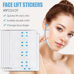 80 Pcs Face Lift Sticker Instant Neck Lift Tape