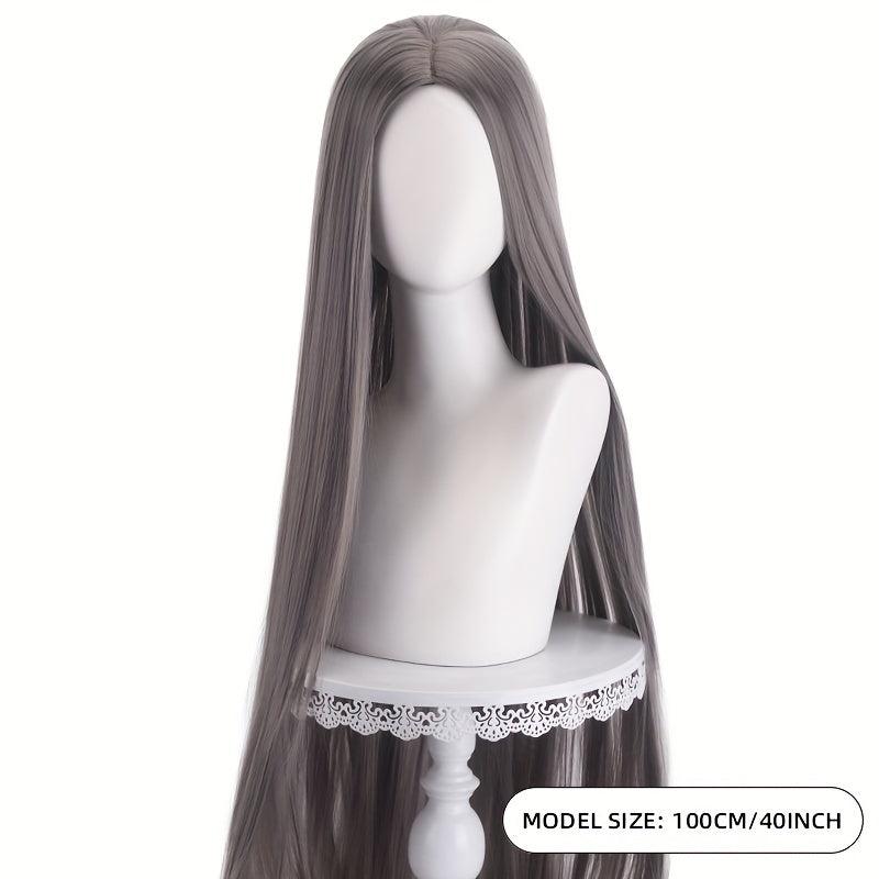 Colorful Long Straight Wig Synthetic Wig Anime Cosplay Wig