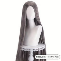 Colorful Long Straight Wig Synthetic Wig Anime Cosplay Wig