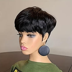 Short Purple Curly Wig for Women - Holiday Party Synthetic Dual Wig