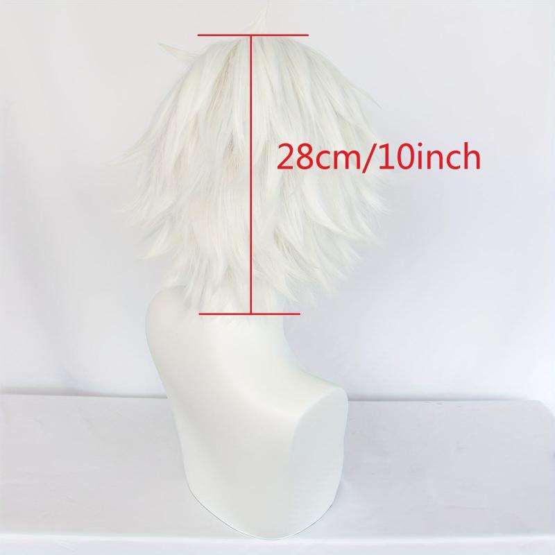 Short Silvery Spiky Wig Anime Cosplay Wig