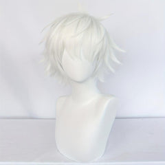 Short Silvery Spiky Wig Anime Cosplay Wig
