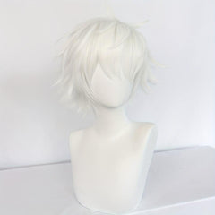 Short Silvery Spiky Wig Anime Cosplay Wig