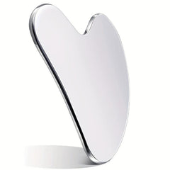 Stainless Steel Gua Sha & Face Roller Set - Face Massager & Sculpting Tool