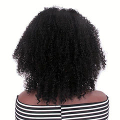 70s Kinky Afro Curly Wigs for Women - Natural Synthetic Hair