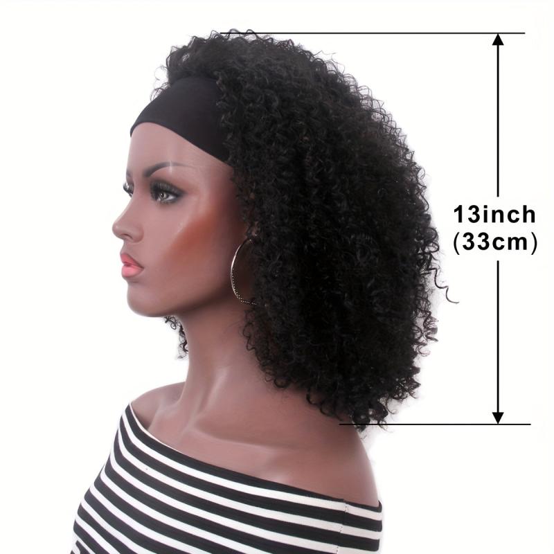 70s Kinky Afro Curly Wigs for Women - Natural Synthetic Hair