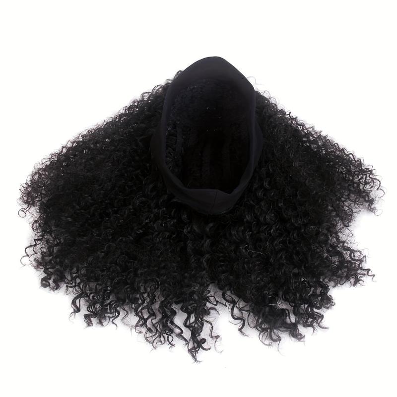 70s Kinky Afro Curly Wigs for Women - Natural Synthetic Hair
