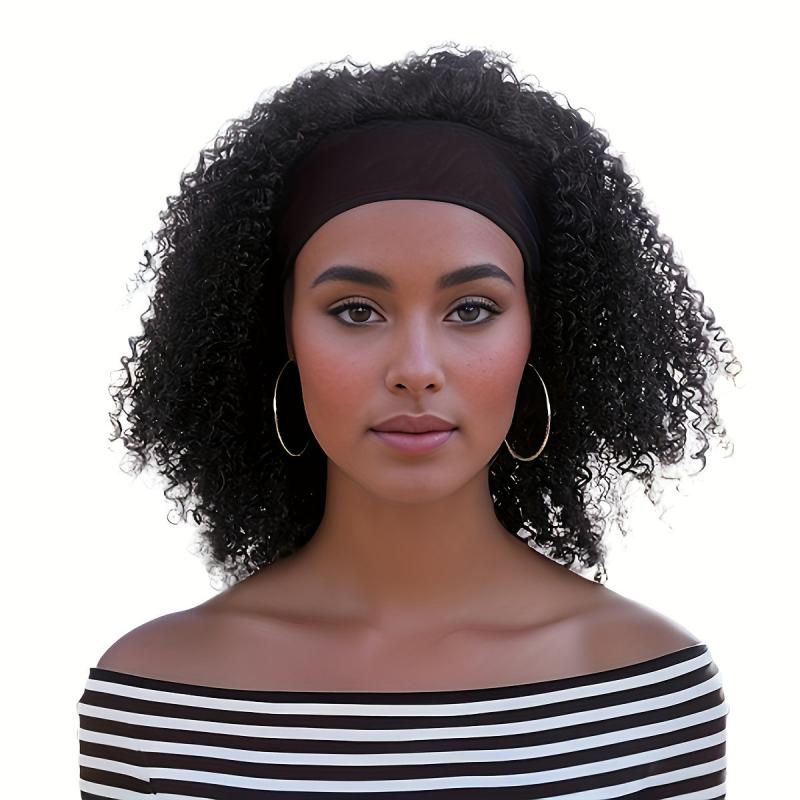 70s Kinky Afro Curly Wigs for Women - Natural Synthetic Hair