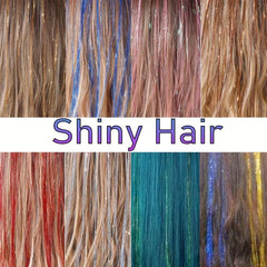 12 Colors Hair Tinsel Kit Strands With Tool Fairy Hair Tinsel Glitter