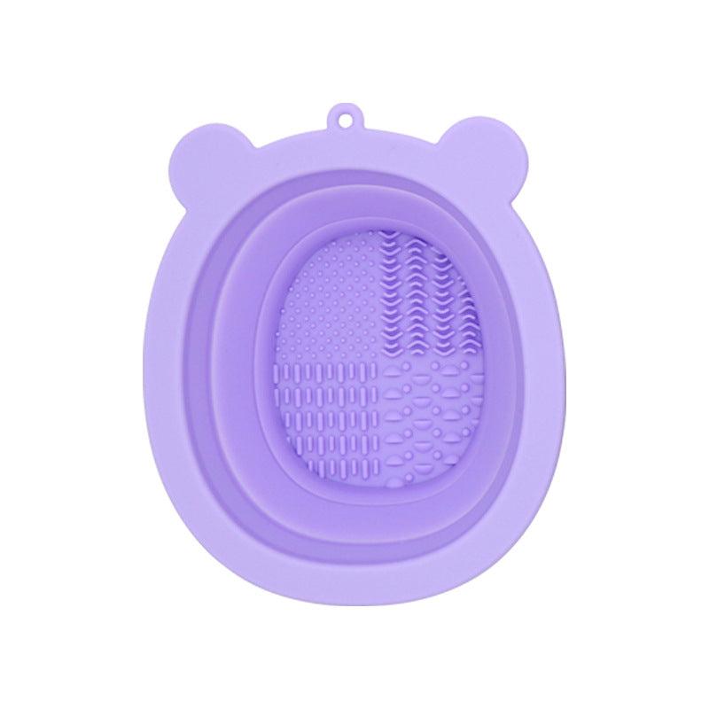 Little Bear Makeup Brush Cleaning Bowl Silicone Brush Cleaner