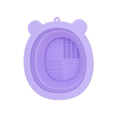 Little Bear Makeup Brush Cleaning Bowl Silicone Brush Cleaner