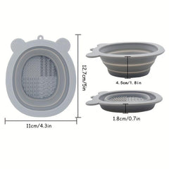 Little Bear Makeup Brush Cleaning Bowl Silicone Brush Cleaner