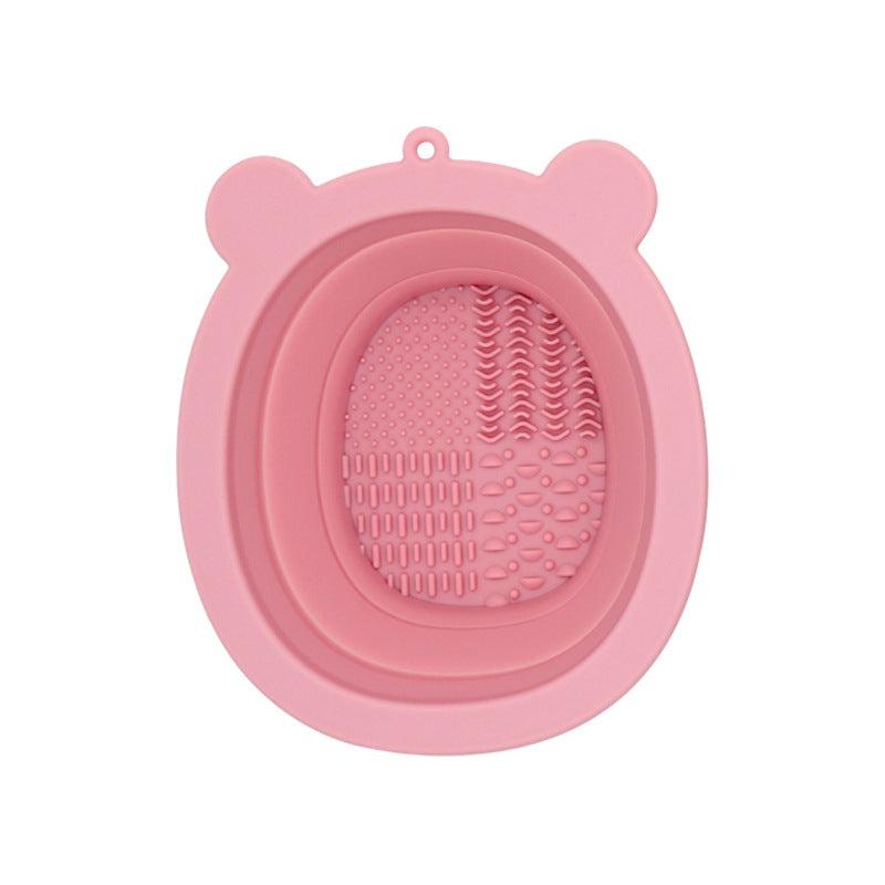 Little Bear Makeup Brush Cleaning Bowl Silicone Brush Cleaner