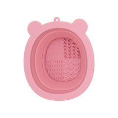 Little Bear Makeup Brush Cleaning Bowl Silicone Brush Cleaner